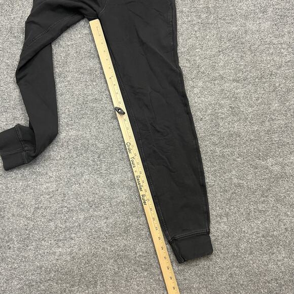 Lululemon Pants Women’s 4 Black Jogger Sweatpants Stretch Cuffed Athletic Logo - Picture 11 of 13